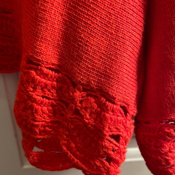 Crochet Orange Jacket - Picture 7 of 7